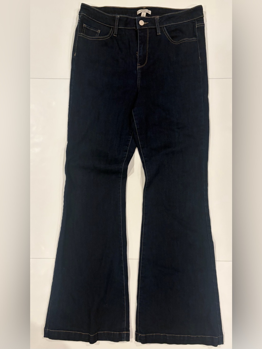Eva Mendes Collection Dark Wash Flare Jeans - Size 12